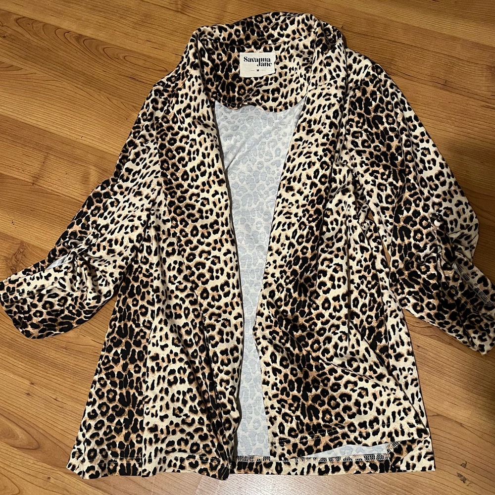 Leopard blazer